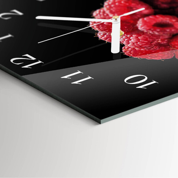 Reloj cuadrado Frambuesas
