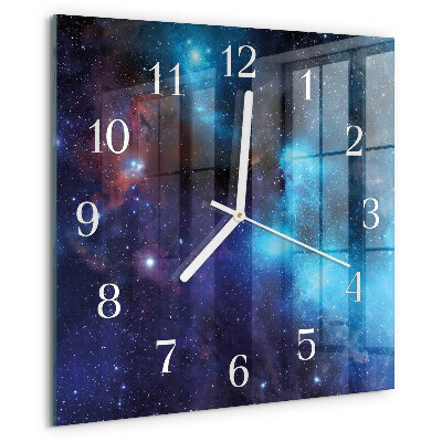 Reloj cuadrado cielo estrellado