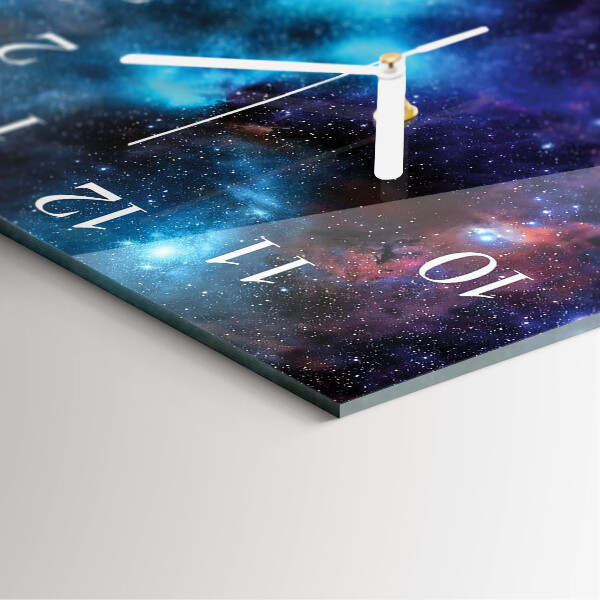 Reloj cuadrado cielo estrellado