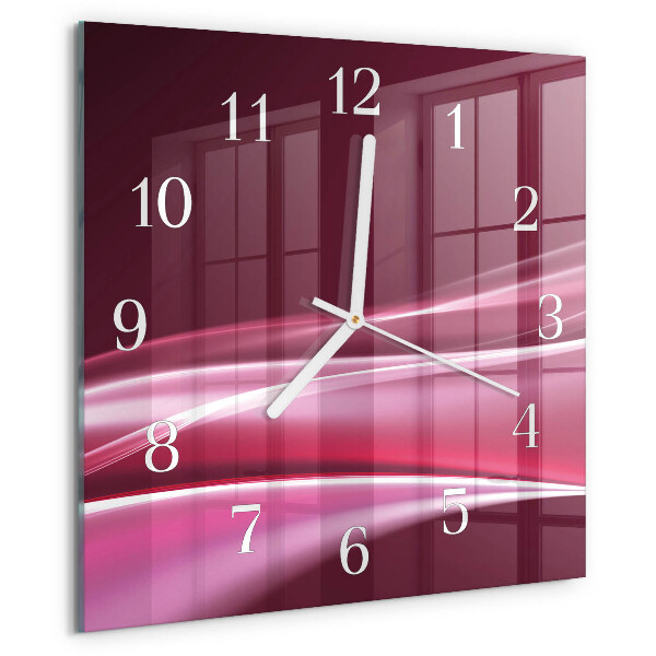 Reloj cuadrado Líneas abstractas