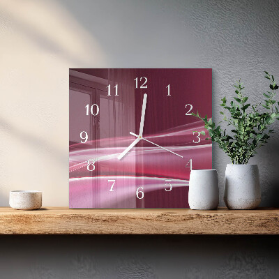Reloj cuadrado Líneas abstractas