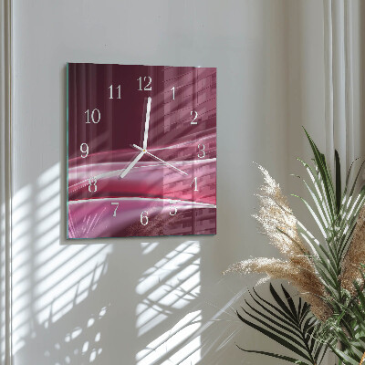 Reloj cuadrado Líneas abstractas