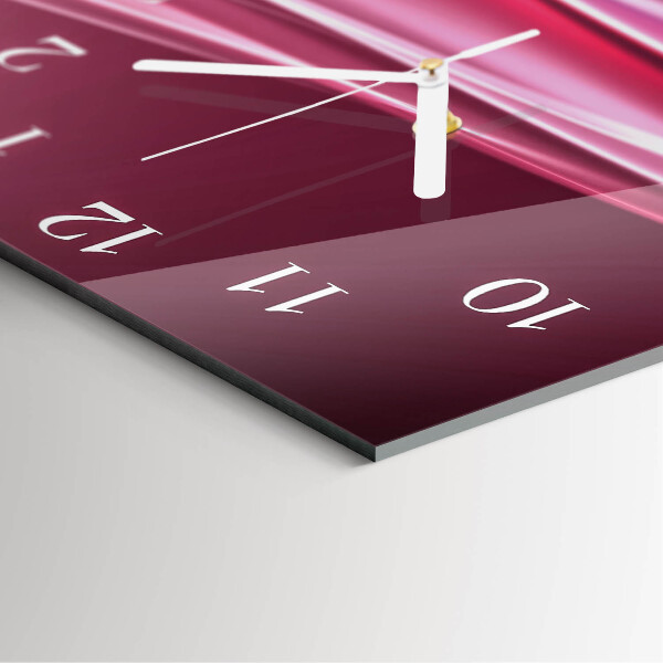 Reloj cuadrado Líneas abstractas