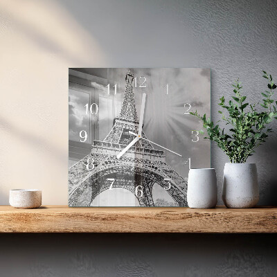 Reloj cuadrado Torre Eiffel de París