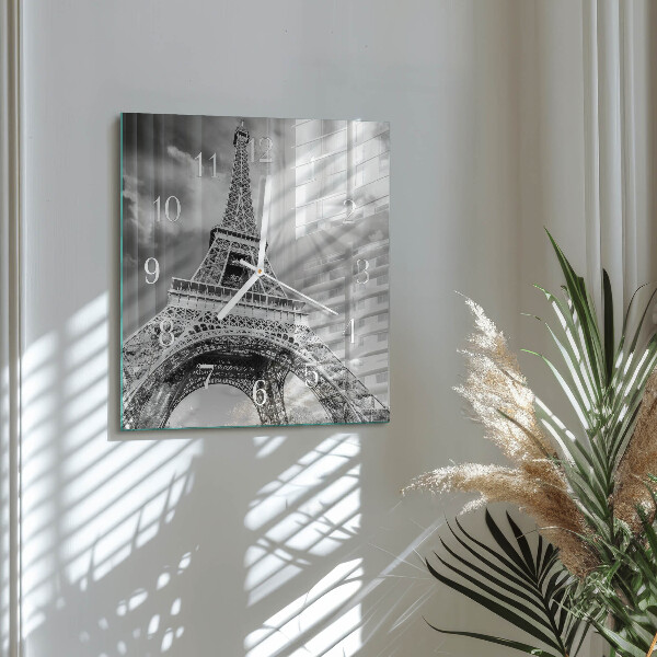 Reloj cuadrado Torre Eiffel de París