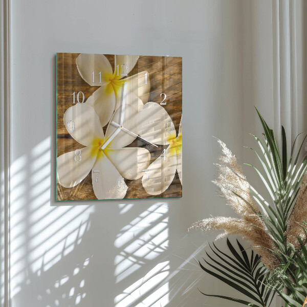 Reloj cuadrado Flores
