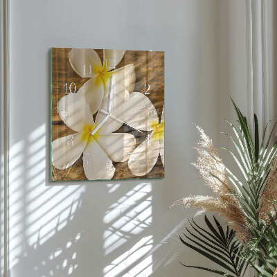 Reloj cuadrado Flores
