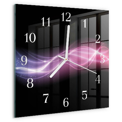 Reloj cuadrado Líneas abstractas