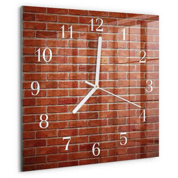 Reloj cuadrado Muro de ladrillo