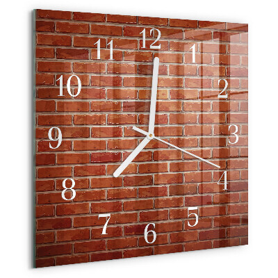 Reloj cuadrado Muro de ladrillo