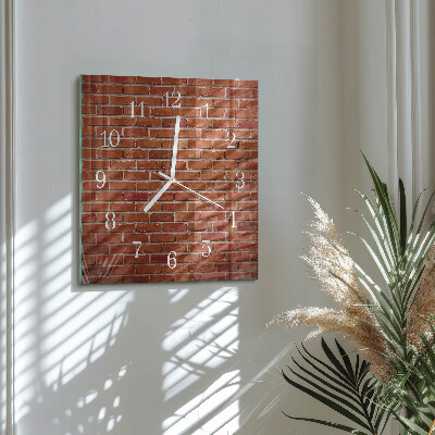 Reloj cuadrado Muro de ladrillo