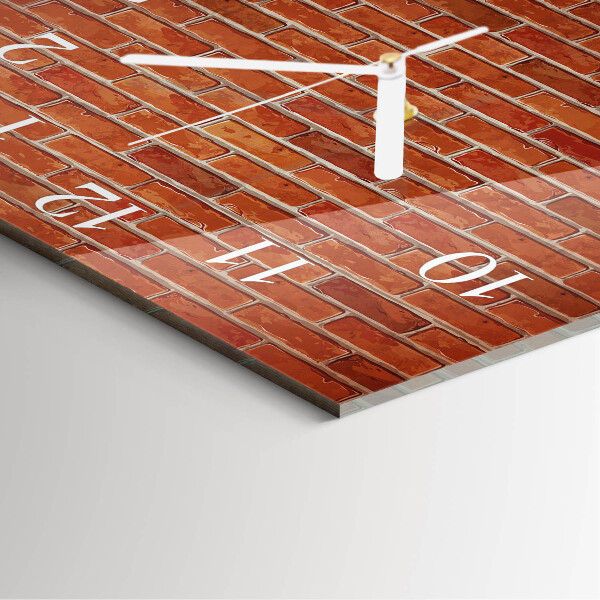 Reloj cuadrado Muro de ladrillo