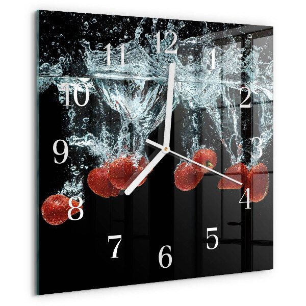 Reloj cuadrado fresas