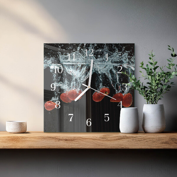 Reloj cuadrado fresas