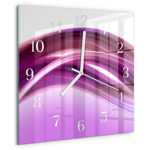 Reloj cuadrado Líneas abstractas