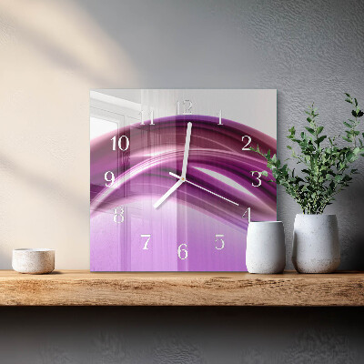 Reloj cuadrado Líneas abstractas
