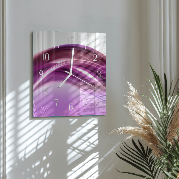 Reloj cuadrado Líneas abstractas