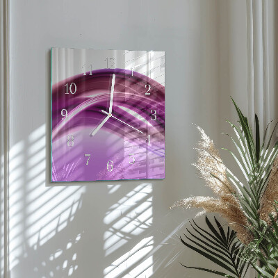 Reloj cuadrado Líneas abstractas