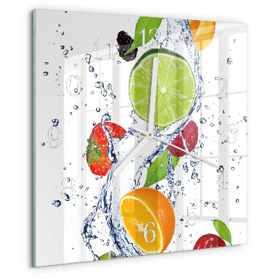 Reloj cuadrado Frutas Limón