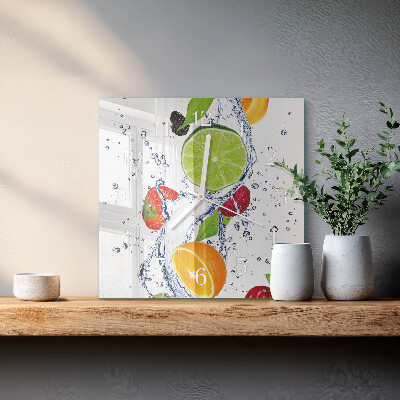 Reloj cuadrado Frutas Limón
