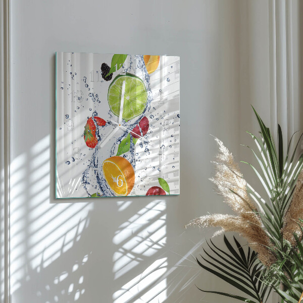 Reloj cuadrado Frutas Limón