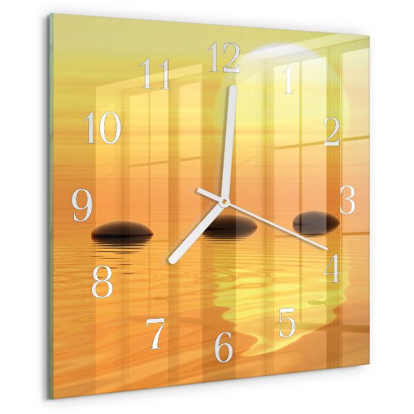 Reloj cuadrado Agua Sol
