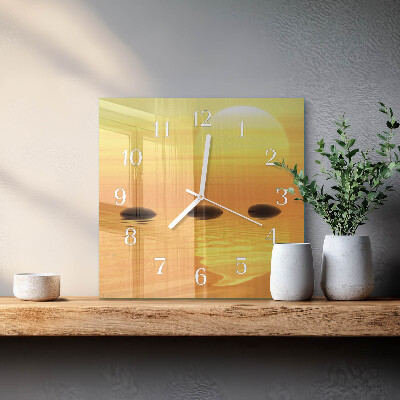 Reloj cuadrado Agua Sol