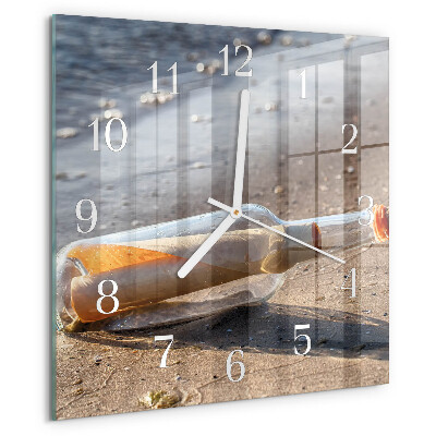 Reloj cuadrado Carta de botella