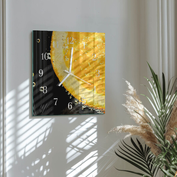 Reloj cuadrado Cítrico