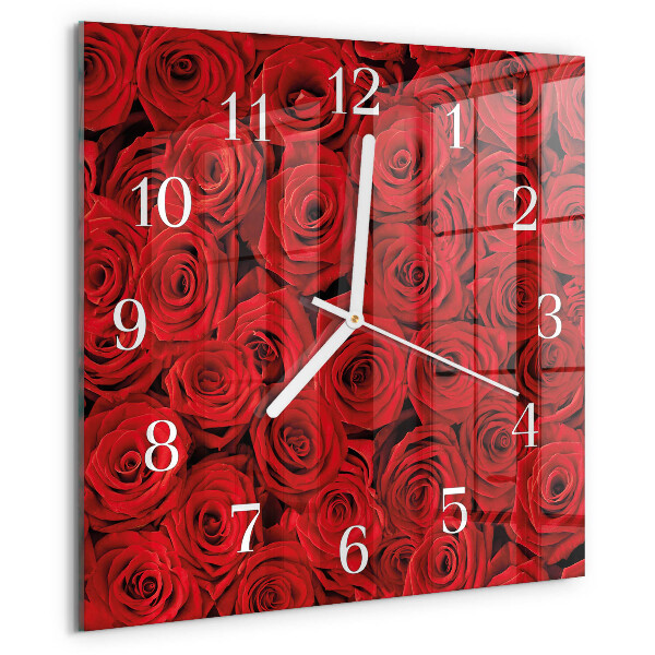 Reloj cuadrado Rosas