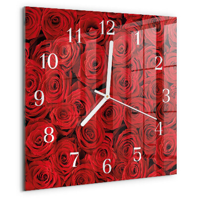 Reloj cuadrado Rosas