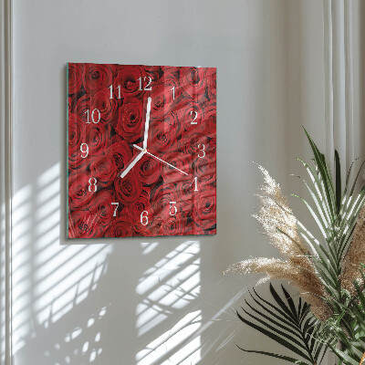 Reloj cuadrado Rosas