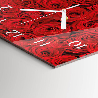 Reloj cuadrado Rosas