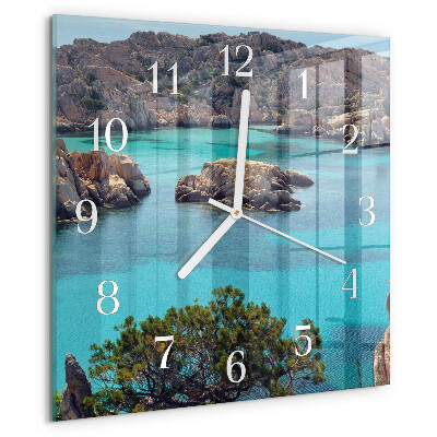 Reloj cuadrado Paisaje marino
