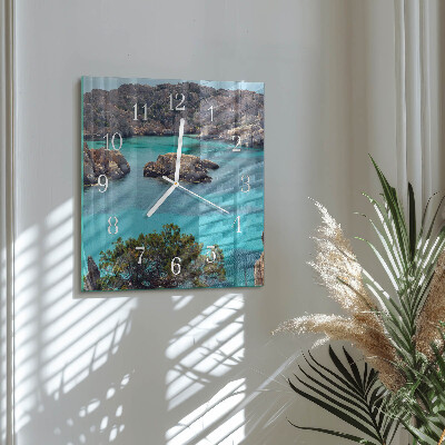 Reloj cuadrado Paisaje marino
