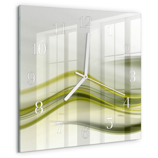 Reloj cuadrado Líneas abstractas