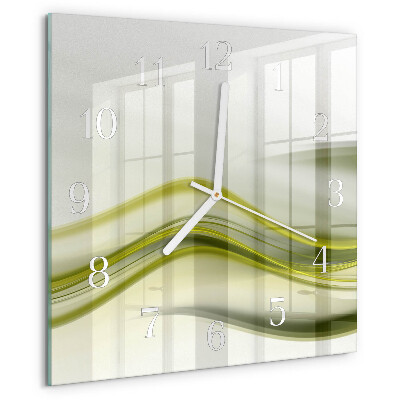 Reloj cuadrado Líneas abstractas
