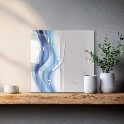 Reloj cuadrado Humo abstracto