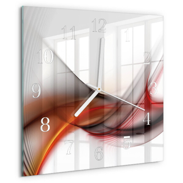 Reloj cuadrado Líneas abstractas