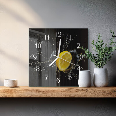 Reloj cuadrado Cítrico