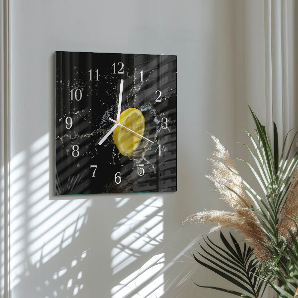 Reloj cuadrado Cítrico