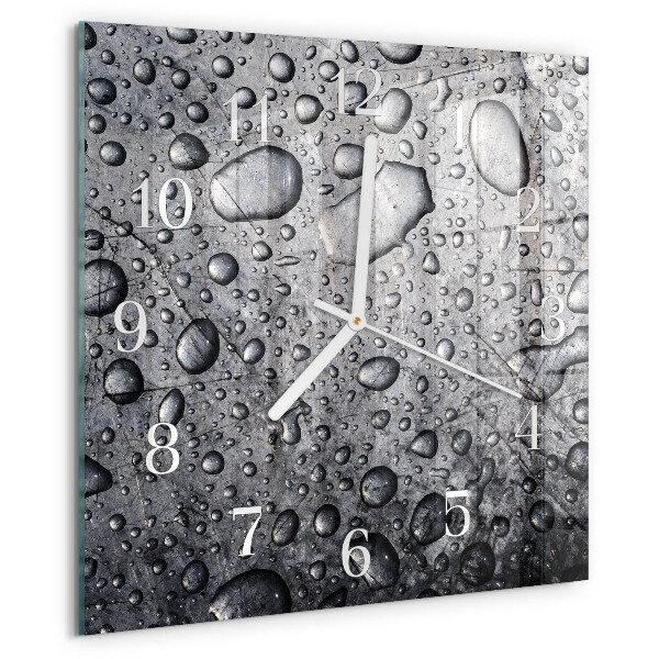 Reloj cuadrado Gotas