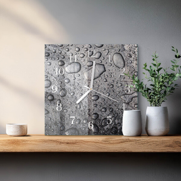 Reloj cuadrado Gotas
