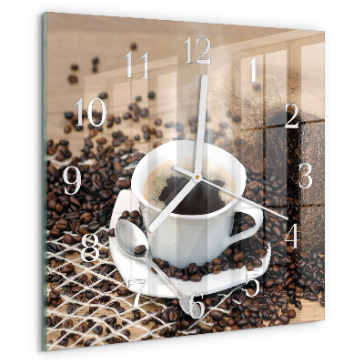 Reloj cuadrado Taza de café