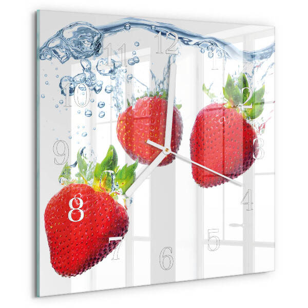 Reloj cuadrado fresas