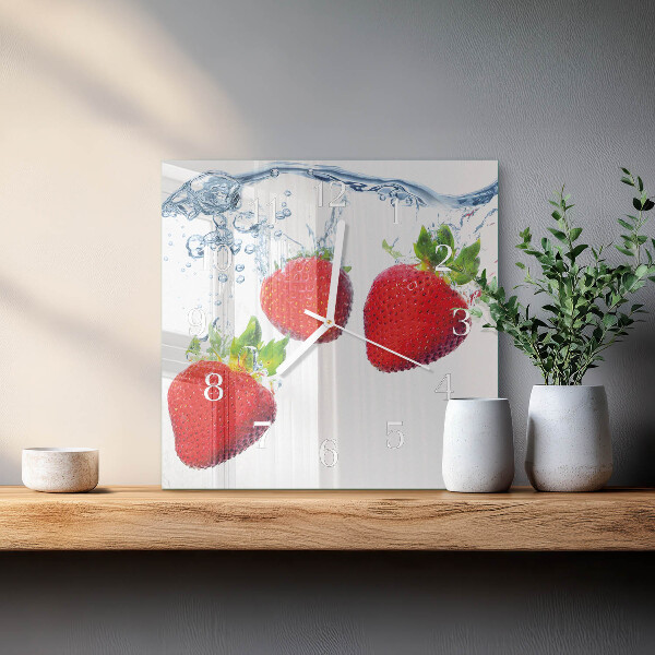 Reloj cuadrado fresas
