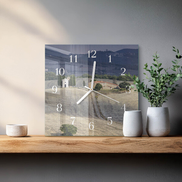 Reloj cuadrado Paisaje