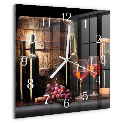 Reloj cuadrado Barril de vino