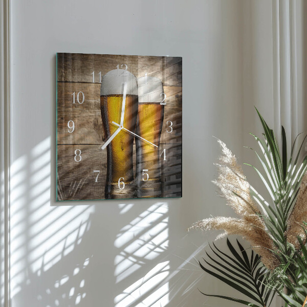 Reloj cuadrado Cerveza