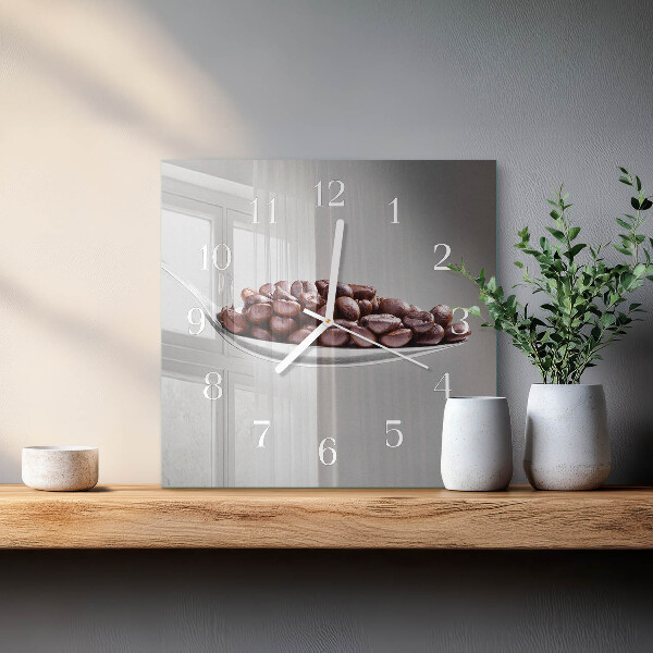 Reloj cuadrado Una cucharada de café